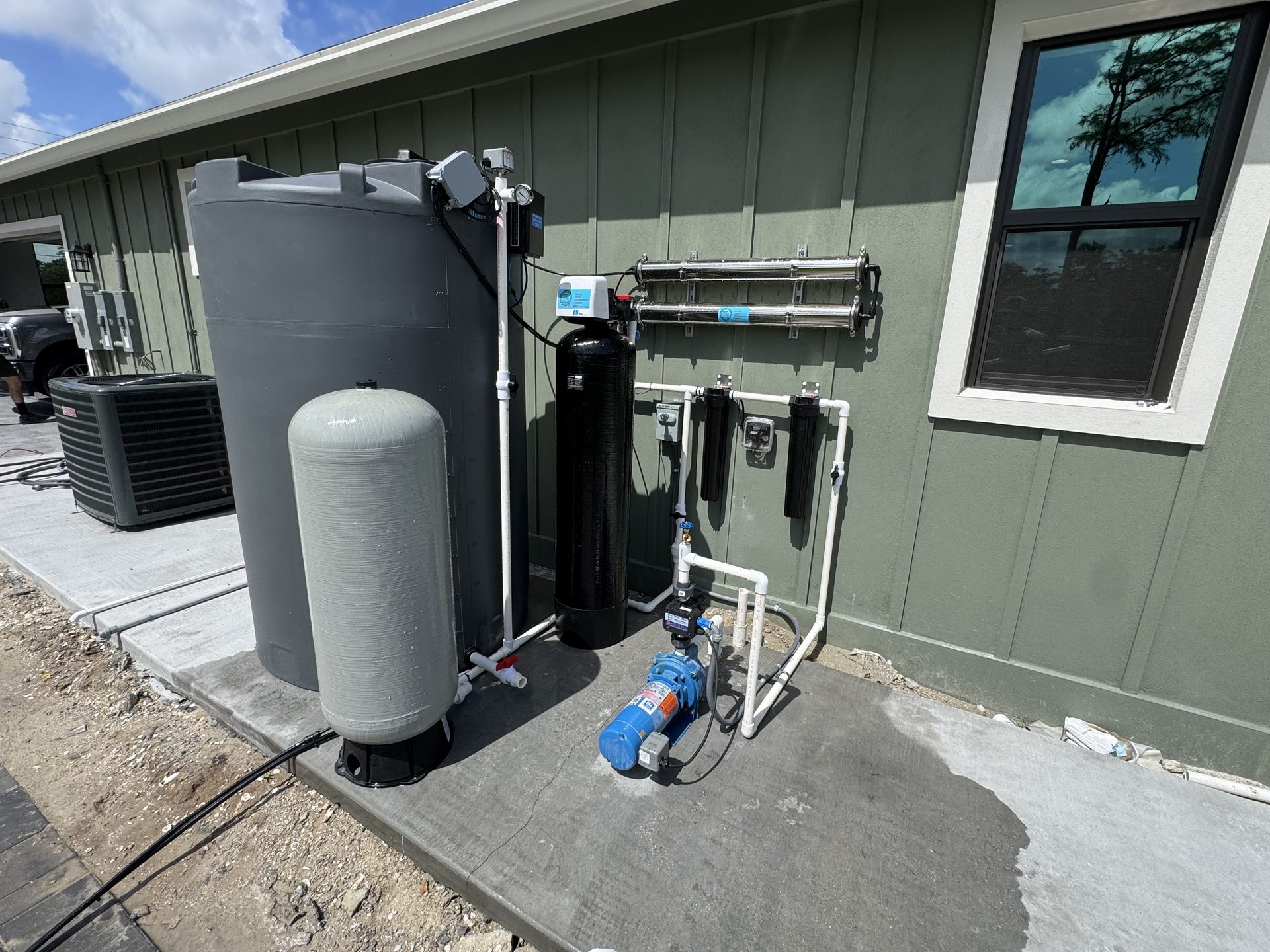 Well water treatment system installed in Palm Beach County by Advanced Water Solutions